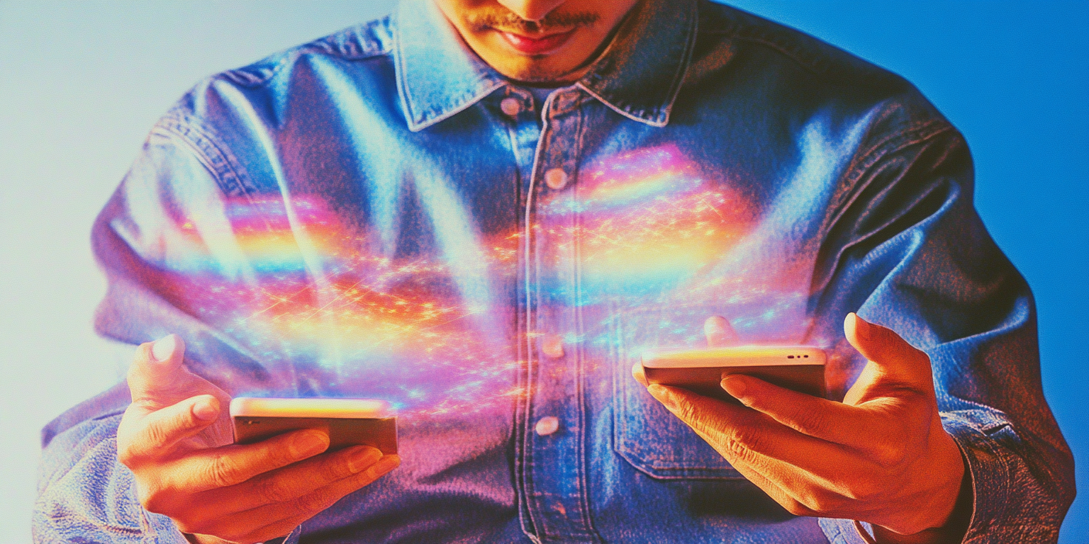 TikTok creator using AI voice cloning tool to generate ad narration.