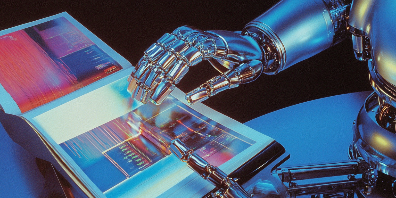 Close up of an author organizing chapters and dialogue notes for an AI narrated audiobook.