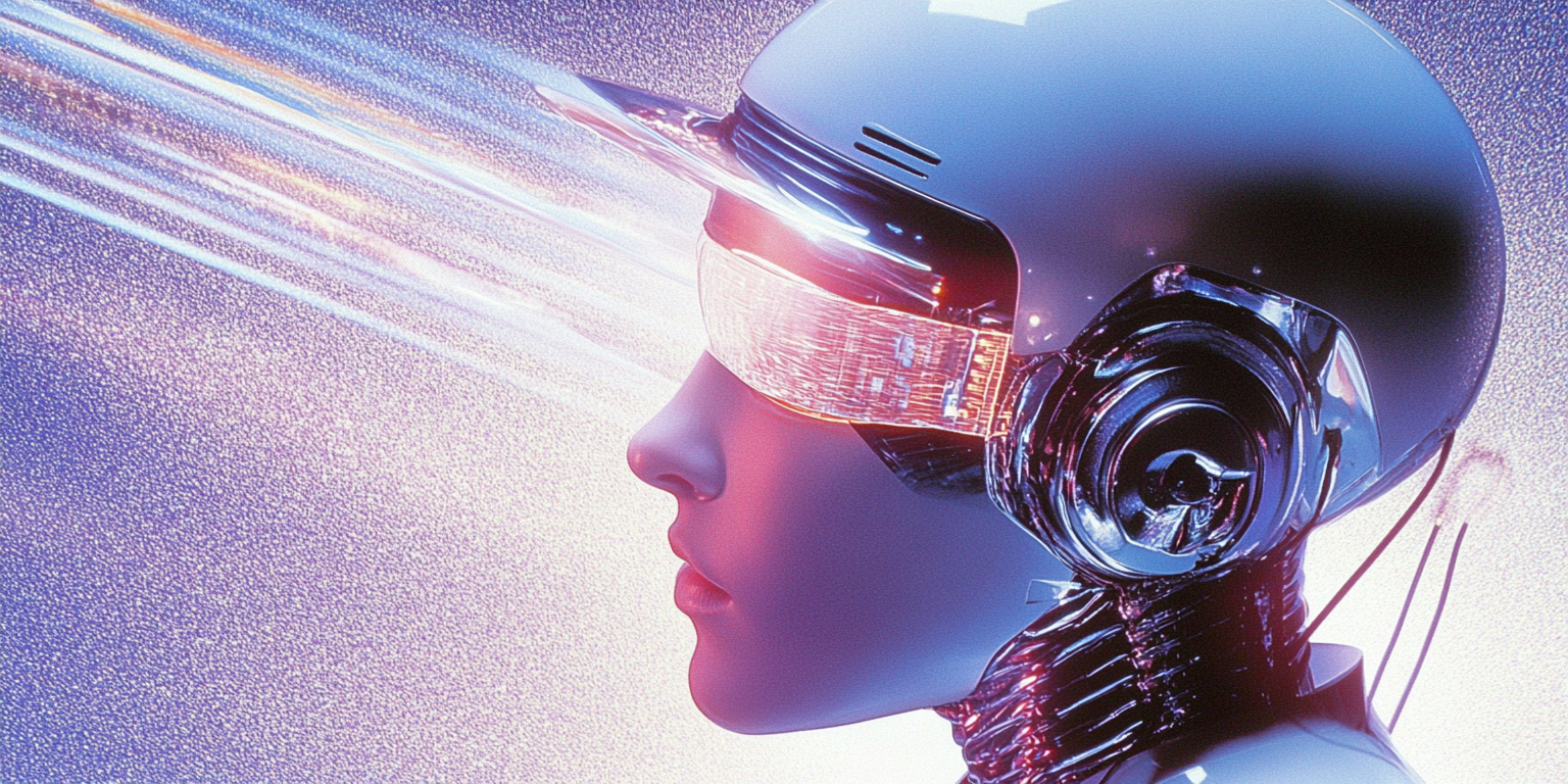 Illustration showcasing human narrators and AI voice technology competing in audiobook production for 2026 authors.