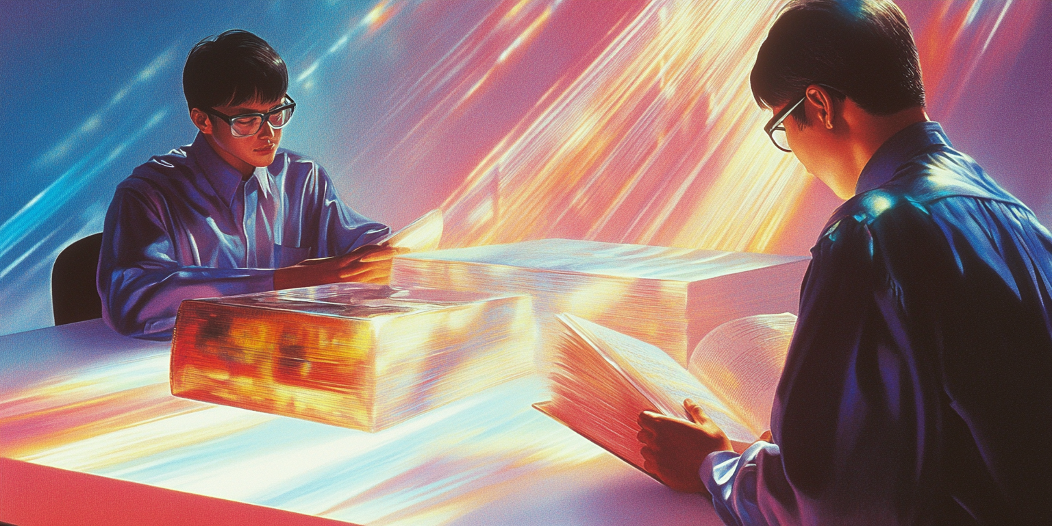 Illustration showing AI narrator voice styles for fiction and non fiction audiobook production