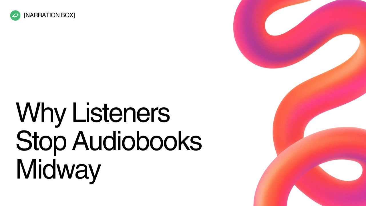 Visual representation of emotional AI voice pacing improving audiobook listener engagement and retention