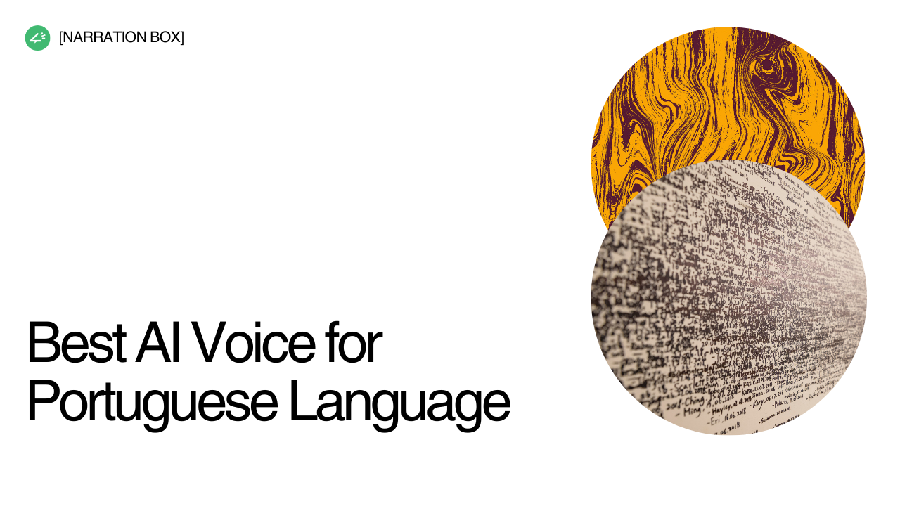 Portuguese AI voice technology used for multilingual content creation