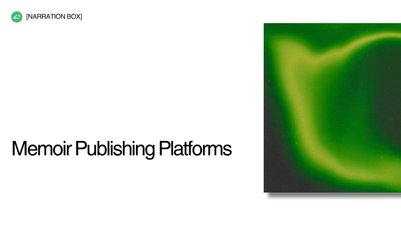 Indie memoir writer converting manuscript to audiobook using AI voice narration for Amazon Kindle, IngramSpark and global audiobook platforms