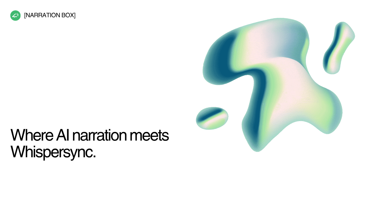 Text alignment visualization for AI audio showing ebook manuscript and audiobook waveform synced at word level for Whispersync compatibility